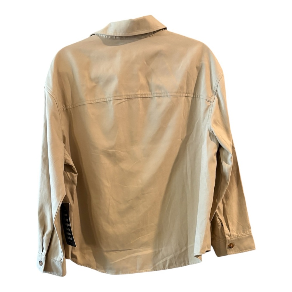NWT Tuckernuck Belted Safari Utility Shirt Fawn – Tan –  Jacket Size Medium - Picture 3 of 14